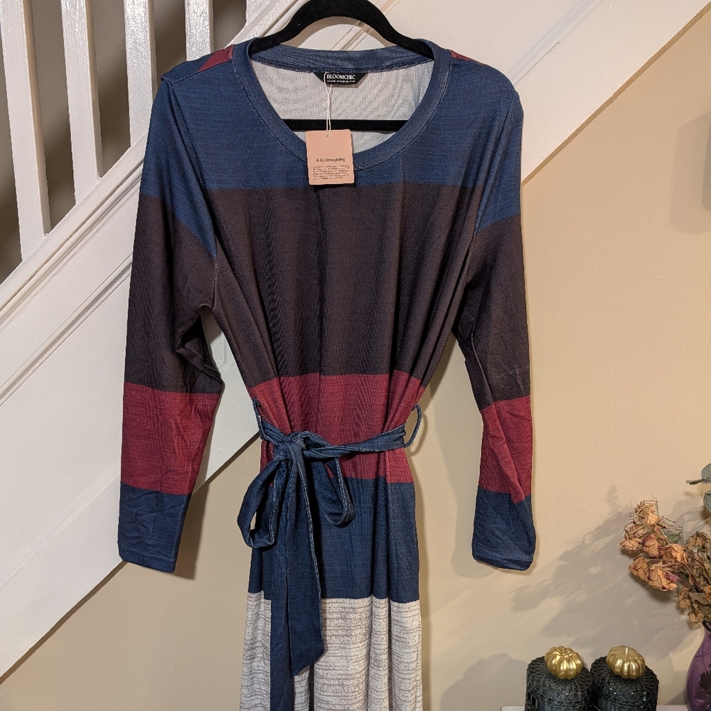 New with tags Bloom chic color block sweater dress